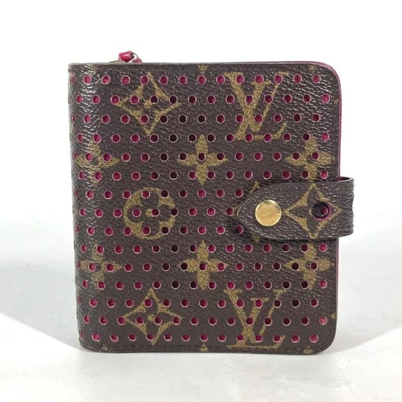 LOUIS VUITTON M95188 MonogramPerfo Compact zip Compact Wallet Folded wallet - Picture 1 of 15
